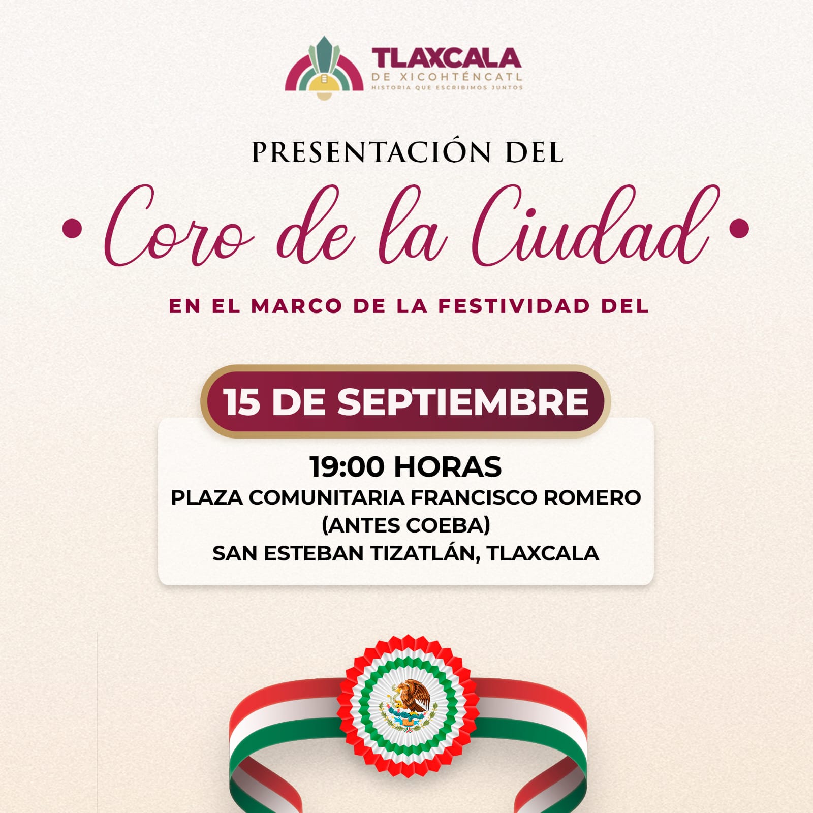 El coro de la ciudad y el ensable Yoloxóchitl pondrán el sabor mexicano a las fiestas patrias