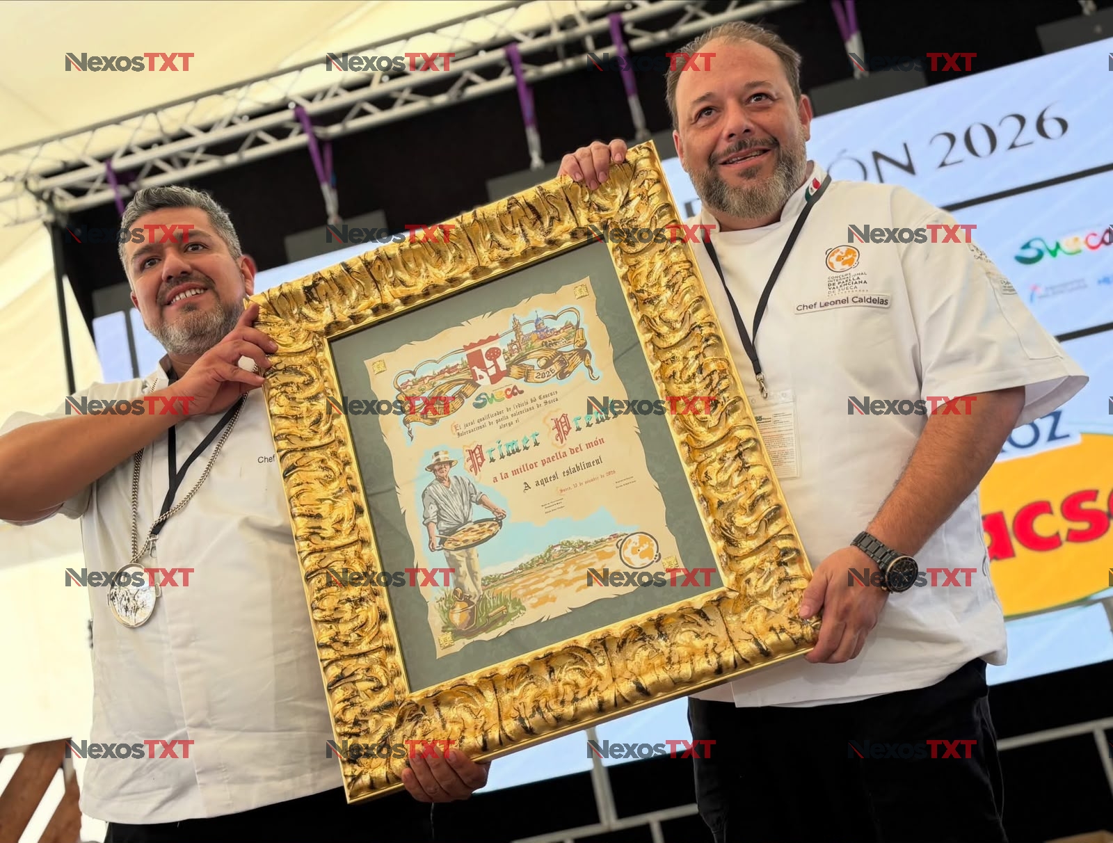Apizaquense conquista Sueca, Valencia, con su paella y se corona como campeón internacional
