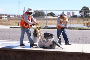 construcción de ciclopista