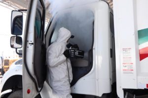 sanitización camiones