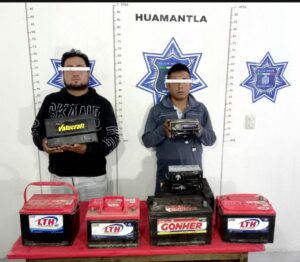 asegurados por robo autopartes