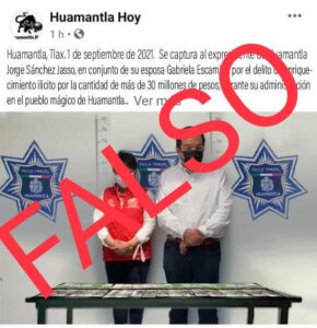 publicación falsa