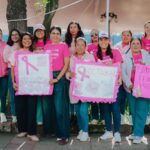 ¡Tlaxco se suma a la Caminata Rosa! Diana Torrejón acompaña al DIF Estatal en la lucha contra el cáncer de mama