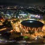 Gobernadora enciende iluminación del nuevo Palenque del recinto ferial de Tlaxcala 