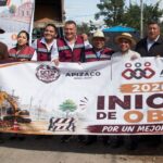 Con inversión histórica de más de 3 mdp, Apizaco da cuatro banderazos de obra en un solo día