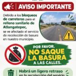 Bloqueos carreteros provocan retrasos en la recolección de basura en Tetlanohcan