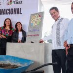 Encabeza gobernadora colocación de la primera piedra del bachillerato “Margarita Maza” en San Pablo del Monte 